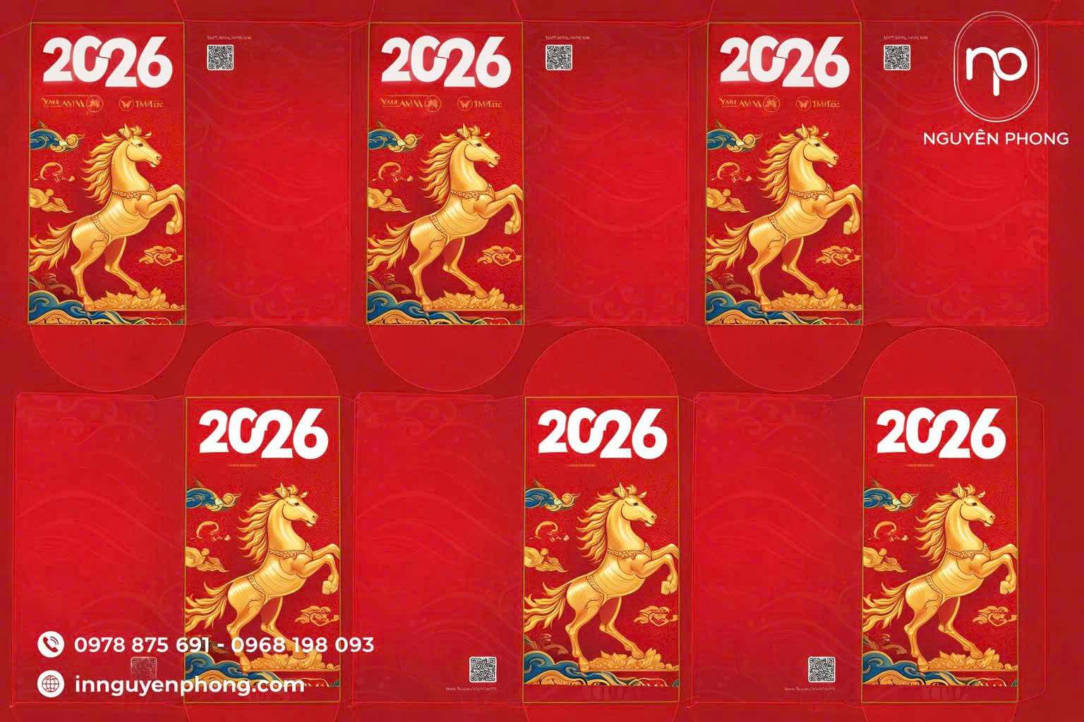 Mẫu lì xì thiết kế riêng cho WeWine năm 2026